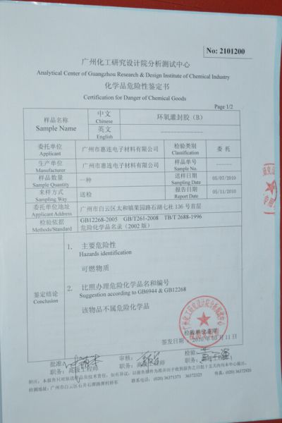 安全品报告内页